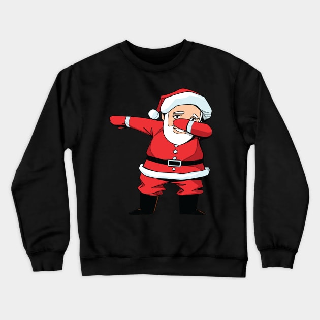 Dabbing Santa Claus - Funny Christmas Dab X-mas Gifts graphic Crewneck Sweatshirt by theodoros20